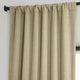 Faux Linen Darkening Curtain Single Panel, Thatched Tan, 50"x120"