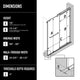 VIGO Houston Frameless Sliding, V-Motion, Chrome, Shower Door, 56" to 60" W X 76" H, Clear Glass