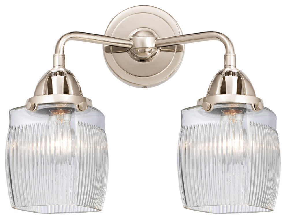 Innovations 288-2W-PN-G302 2-Light Bath Vanity Light, Polished Nickel