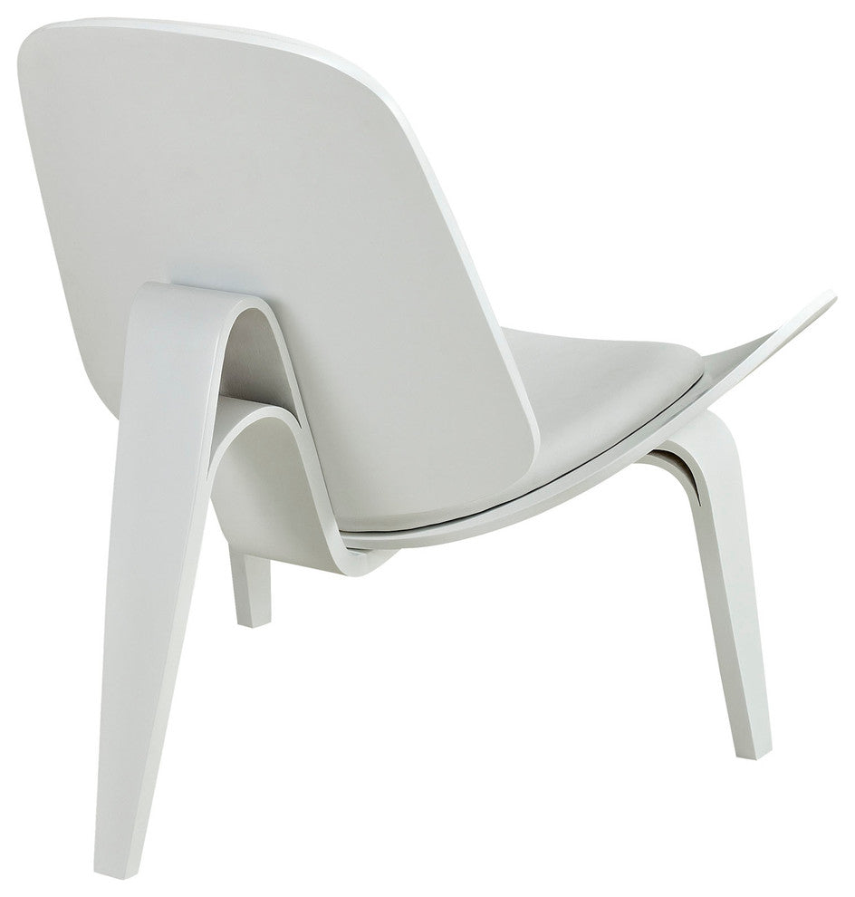 Modern Contemporary Living Room Lounge Chair White