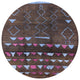 Ahgly Company Indoor Round Mid-Century Modern Area Rugs, 7' Round