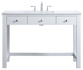 48" ADA Compliant Bathroom Vanity, White