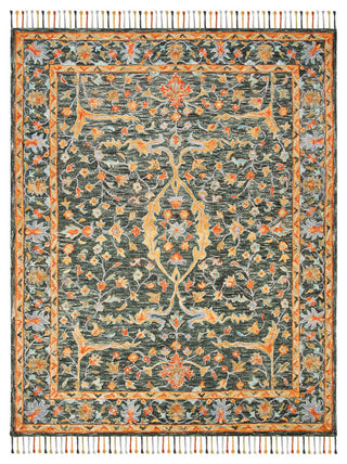 Safavieh Aspen Apn116X Bohemian Rug, Olive/Rust, 2'3"x7'0" Runner
