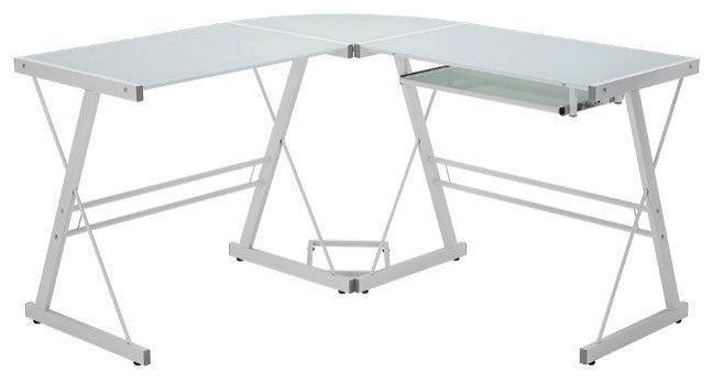 Command Center Gaming Desk Station - White
