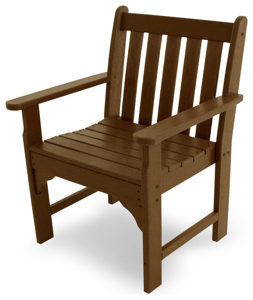 Polywood Vineyard Garden Arm Chair, Teak