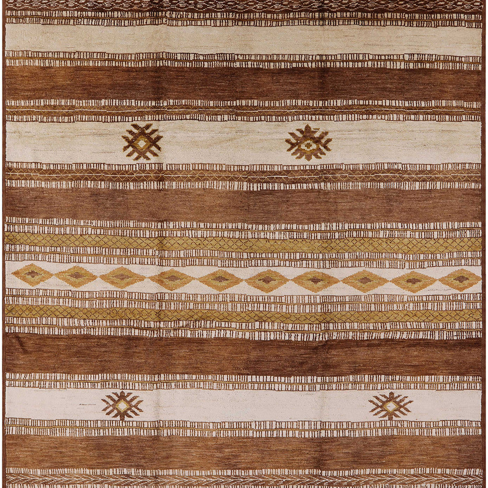 Ahgly Company Indoor Square Mid-Century Modern Area Rugs, 3' Square