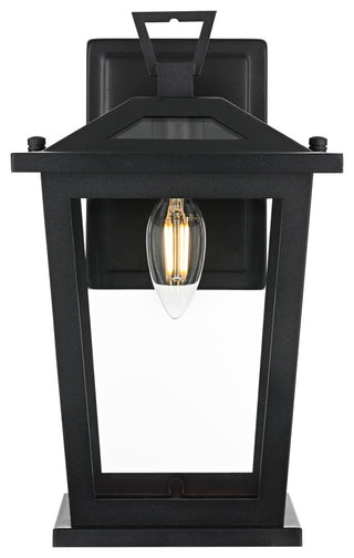 Home Living 7" Outdoor Wall Sconce, Black