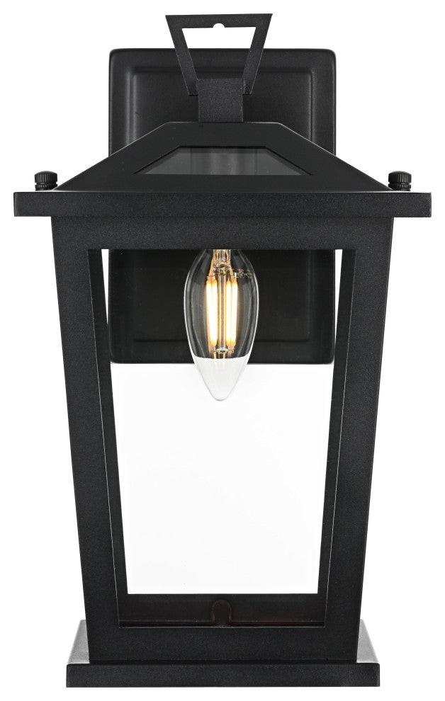 Home Living 7" Outdoor Wall Sconce, Black