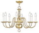 Williamsburgh Chandelier, Polished Brass