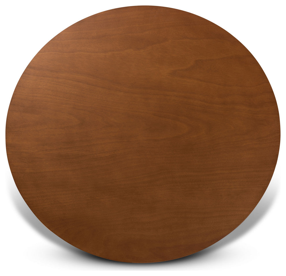 Cleo Modern Gray Fabric and Walnut Brown Wood 7-Piece Dining Set