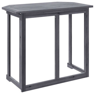 vidaXL Hanging Balcony Table Folding Garden Outdoor Table Solid Acacia Wood