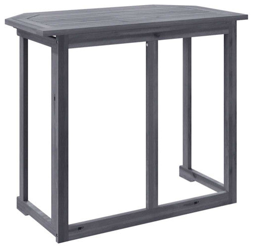 vidaXL Hanging Balcony Table Folding Garden Outdoor Table Solid Acacia Wood