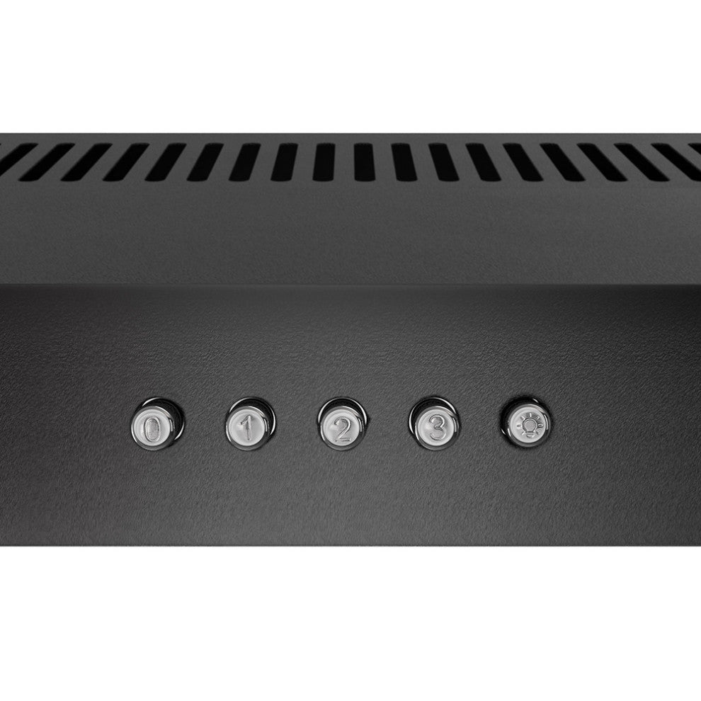 Streamline 30" Domenico Ducted Undermount Range Hood, Grit Black