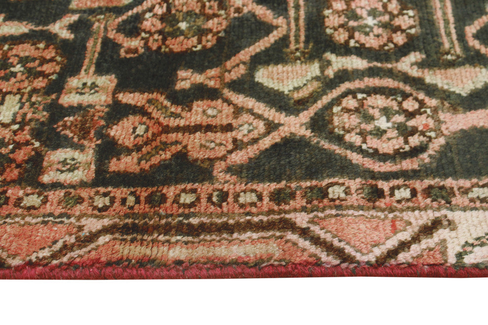 Fine Vintage Distressed Theron Charcoal/Beige Runner, 2'7 x 8'9