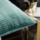 Pleated Velvet Pillow Cover 4 Piece Set, North Sea, 20" X 20"