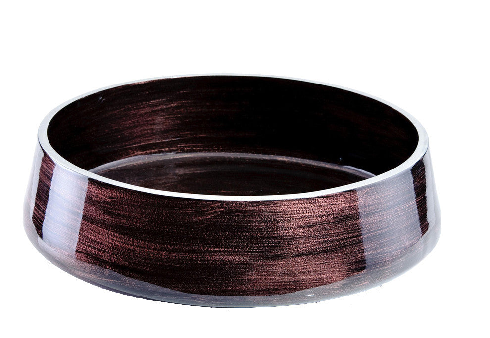 Alumix Exte Luxury Vessel Sink, Brown and Black
