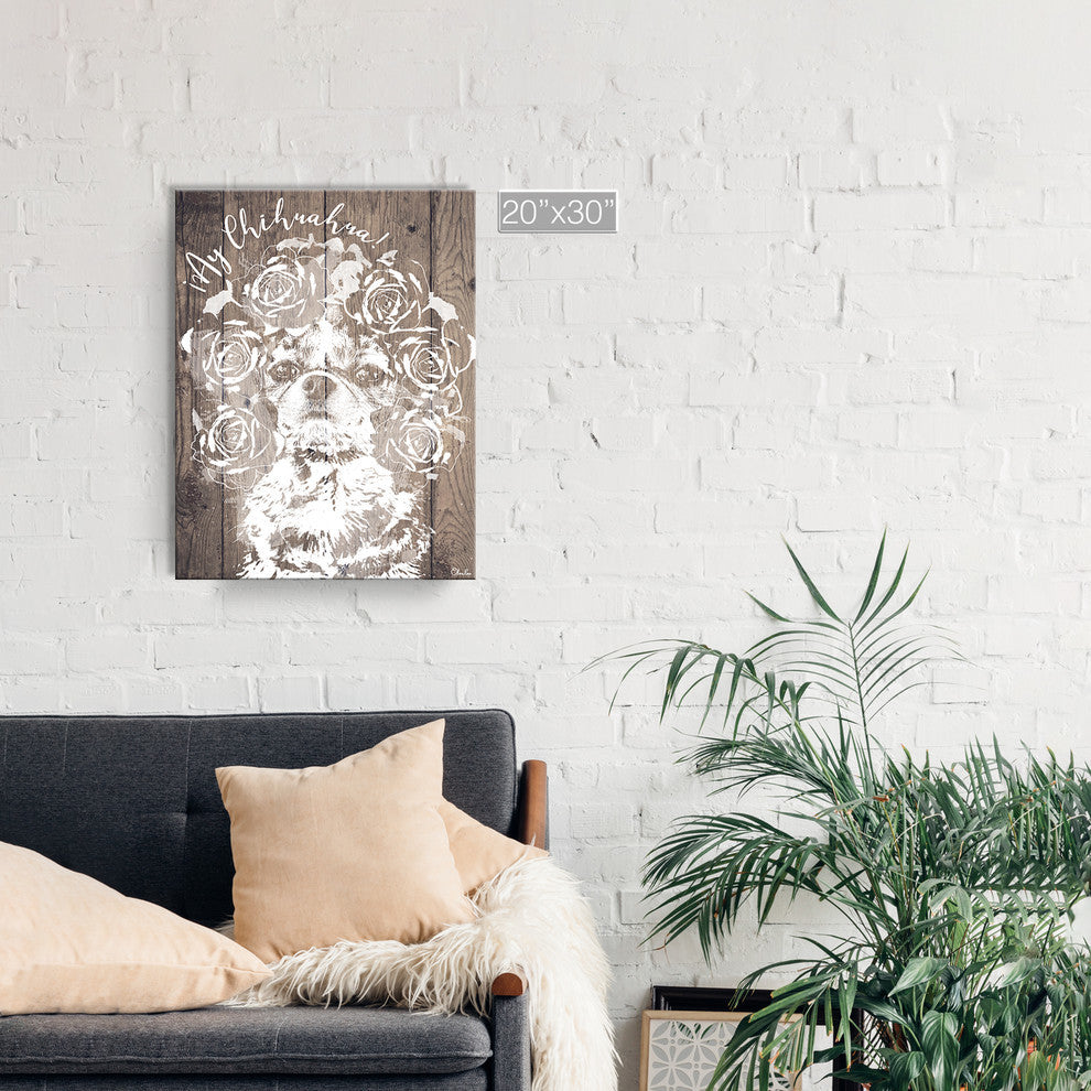 Ready2HangArt 'Ay Chihuahua' Wrapped Canvas Dog Wall Art, 30"x20"