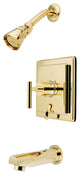 Kingston Brass Sungle-Handle Tub and Shower Faucet, Polished Brass