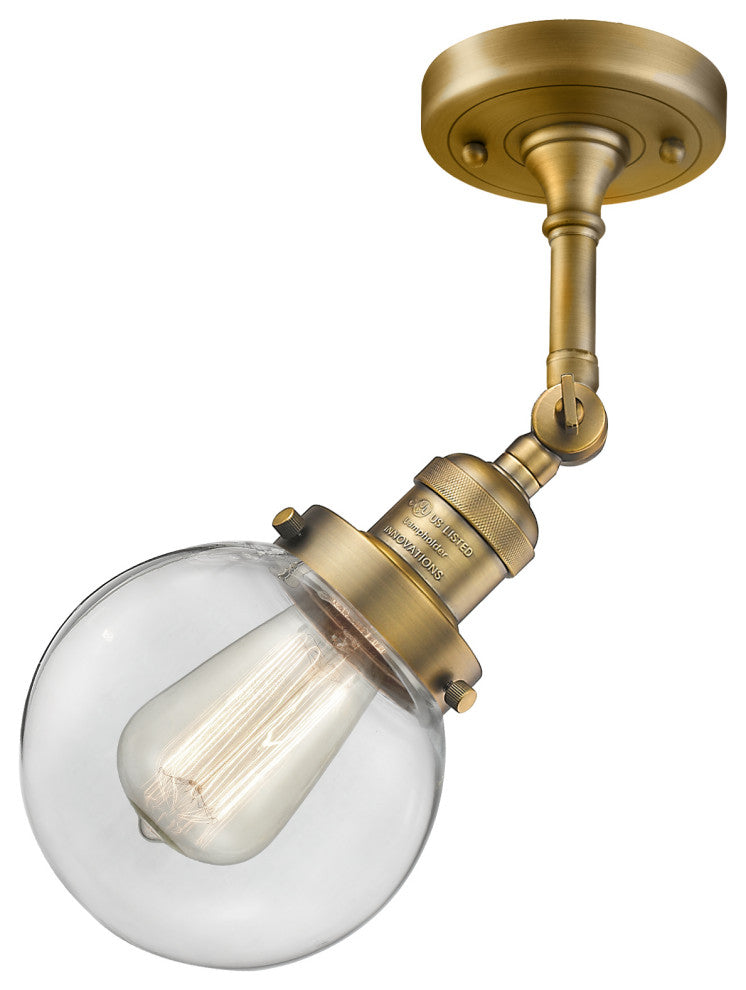 Innovations Lighting 201F-Bb-G202-6 1 Light 6 Inch Semi-Flush Mount