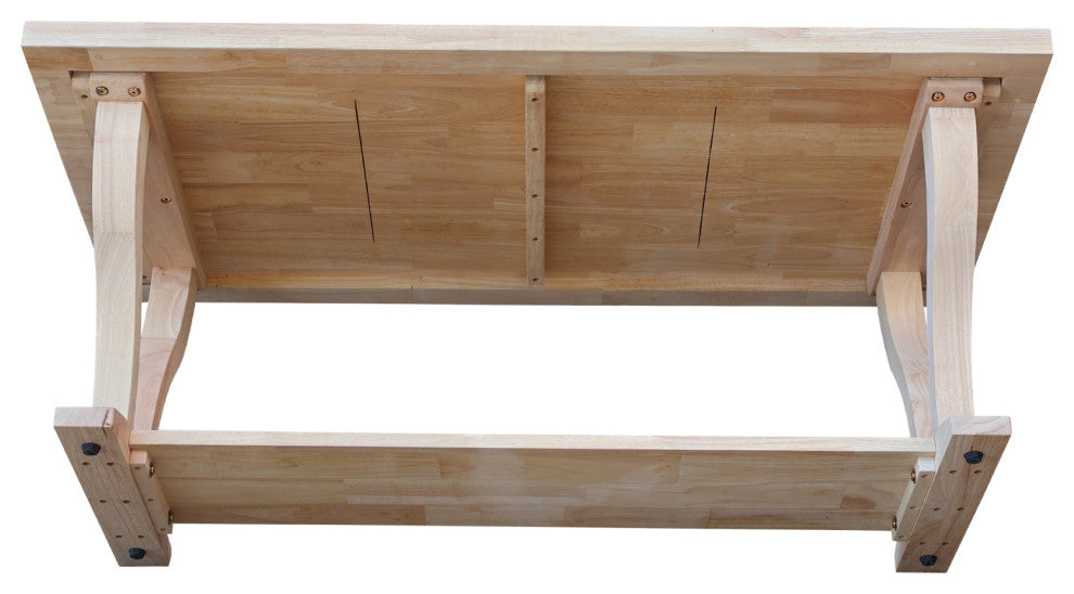 LaCasa Solid Wood Coffee Table, Unfinished