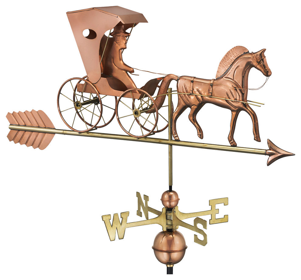 Country Doctor Weathervane With Arrow, Pure Copper