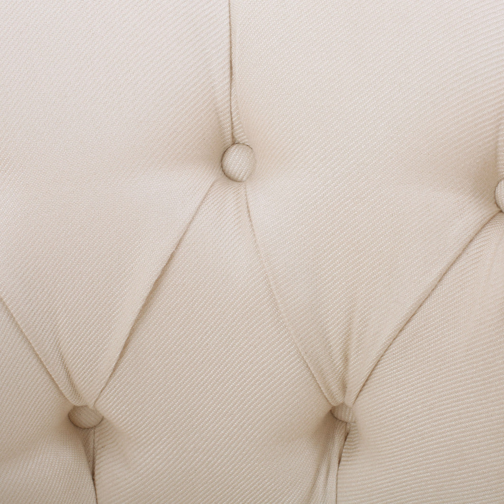 GDF Studio Akula High Back Club Chair, Beige Fabric