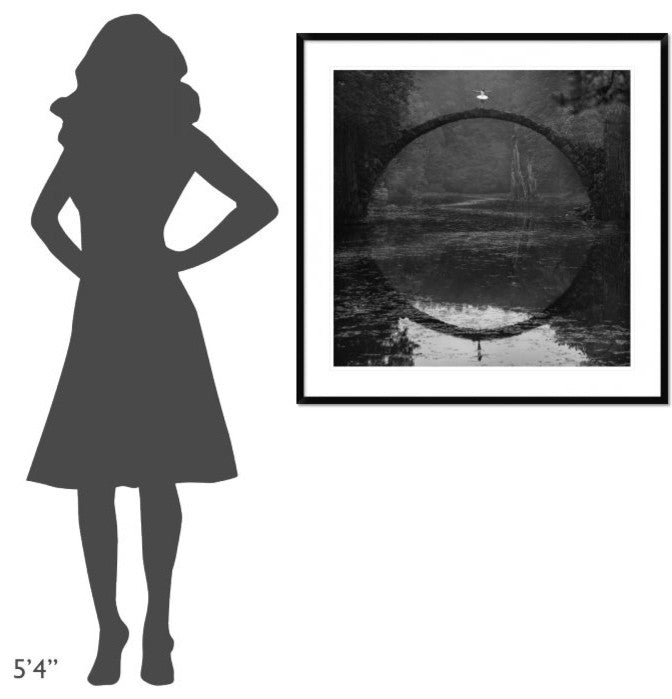 "Ring" Framed Digital Print by Lukasz Kozlowski, 38"x38"