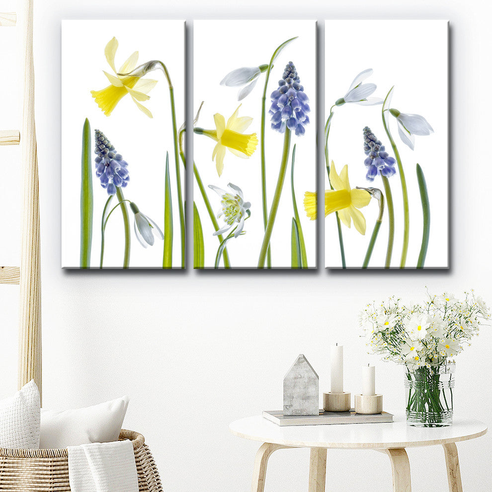 Ready2HangArt ''Spring'' 3-Piece Canvas Wall Decor Set, 60"x40"
