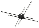 DALS Lighting Star Flat Flushmount, Black