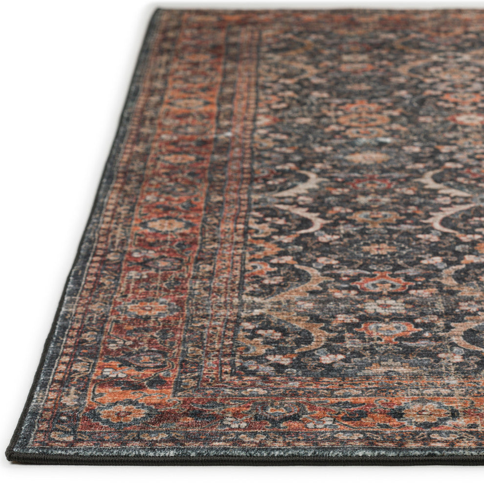 Jericho JC1 Charcoal 8' x 8' Round Rug