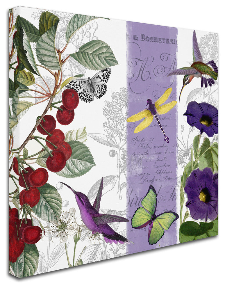 Color Bakery 'Cherry Picked I' Canvas Art, 35"x35"