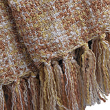 Naga Knitted Throw Blanket, Jojoba Yellow, 50"x60"