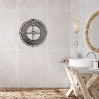 Urban Metal Industrial Clock 23.5 Inches