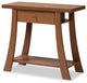 Modern Contemporary Walnut Brown Finished Wood 1-Drawer Console Table
