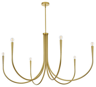 Home Living 55" Chandelier, Brass