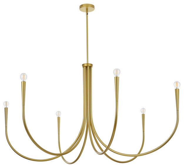 Home Living 55" Chandelier, Brass