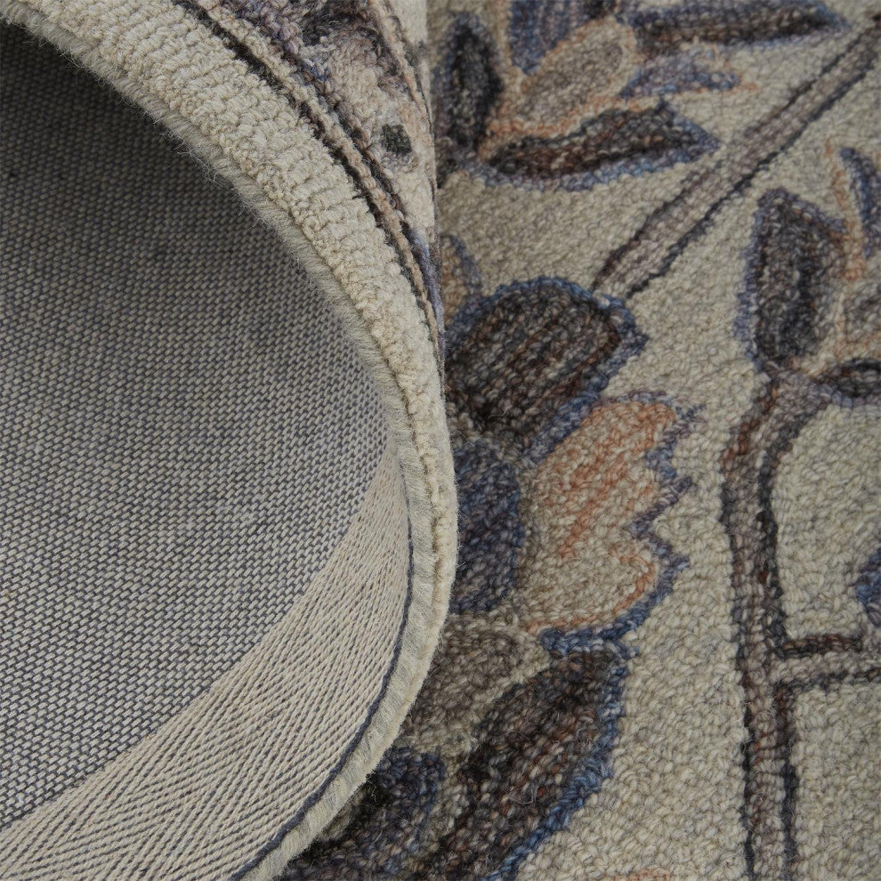 Weave & Wander Faris Ivory/Gray 2'x3' Hand Tufted Area Rug