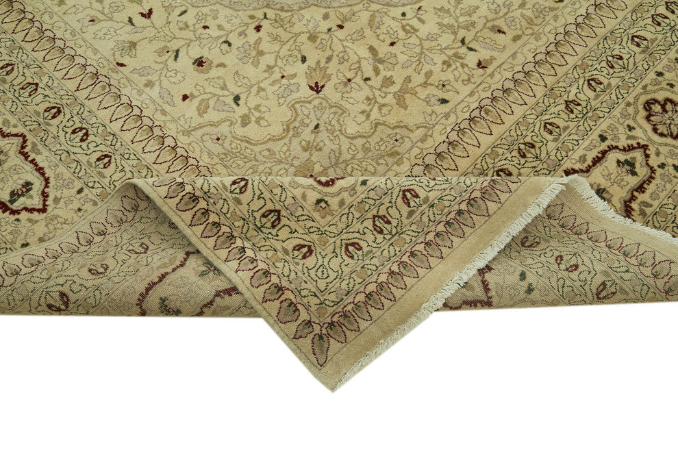 Rug N Carpet - Handmade Oriental 10' 1'' x 13' 9'' Wool Oushak Area Rug