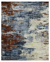Hermitage Beatrice Area Rug, Blue, 10' x 14', Abstract