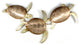 Coastal Home Decor ''Sea Turtle Frolic'' - Metal Beach Sea Turtles Wall Art