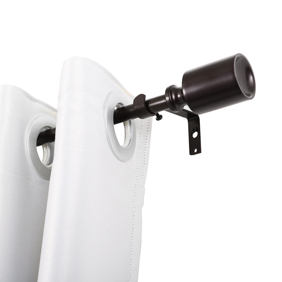 UTOPIA ALLEY 3/4 Inch Curtain Rod - Curtain Rods For Windows 48 to 86", Bronze