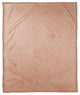 Peach Colored Pattern Distress Blanket 50x60 Coral Fleece Blanket