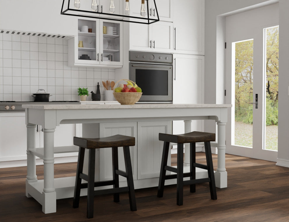 West Classic Deluxe Saddel Stool, Elm and Black