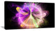 Purple Circle with Amazing Curves, Floral Canvas Art Print, 32"x16"