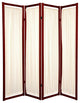 6'' Tall Helsinki Shoji Screen, 4 Panel, Rosewood