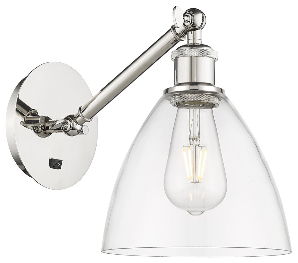 Innovations 317-1W-PN-GBD-752-LED 1-Light Sconce, Polished Nickel