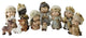 11-Piece Christmas Nativity Figure Set With Gold Colored Accents