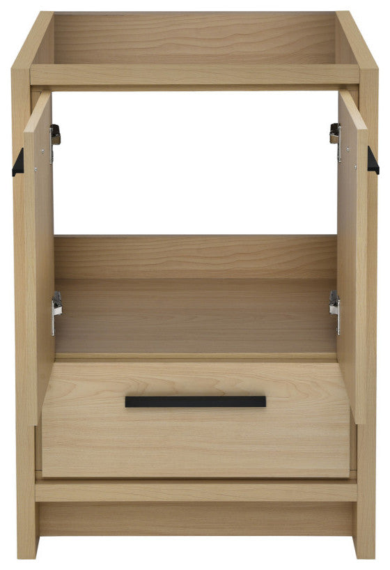 Virage 24 Freestanding, Bathroom Vanity, Natural Oak Cabinet Only