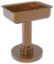 Vanity Top Soap Dish with Dotted Accents, Brushed Bronze