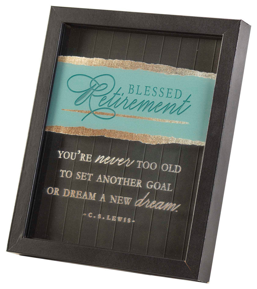 Framed Wall Art, Blessed Retirement, 8"x10"